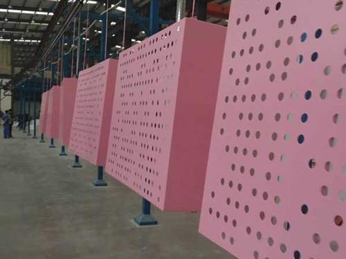 粉紅色鋁蜂窩復合板